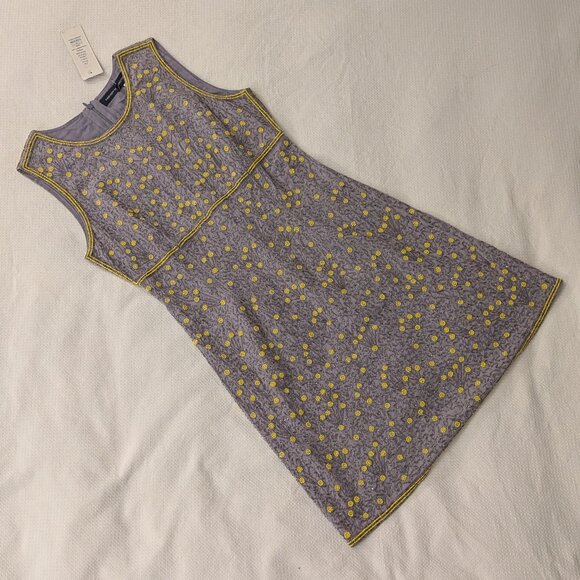NWT French Connection Lavender Beaded Cocktail Sheath Dress Women's 10 - Picture 5 of 8